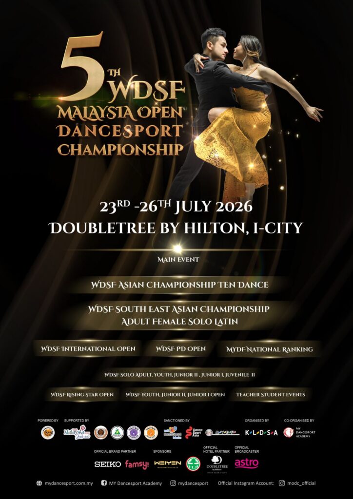 The 5th WDSF Malaysia Open DanceSport Championship 2026 is coming to Malaysia!